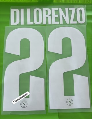Kit Nome Numero Di Lorenzo 22 Napoli 2025/26 CHL