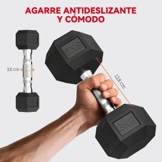 Juego Mancuernas 6 Piezas (2x2kg, 2x5kg)