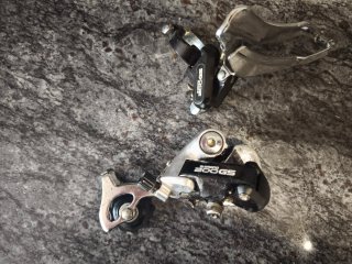 2 Desviadores y Cambio Shimano 200GS Bicicleta