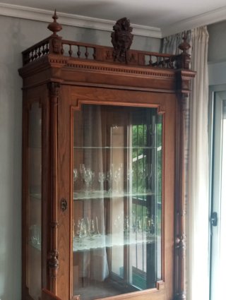 Vitrina  siglo XIX .