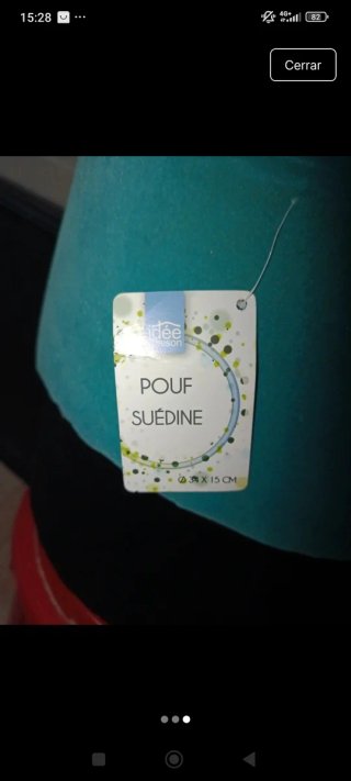 4 Pufs (2 verdes, 2 negros)