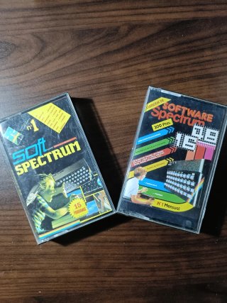 Soft Spectrum Juegos Cassette Nº1 y Nº1 Mensual