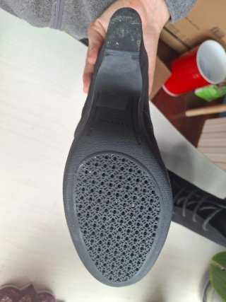 Botines Geox ante negros tacón plataforma