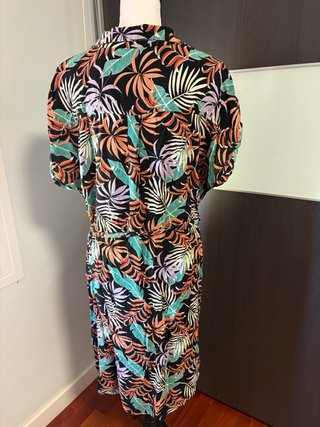 Vestido Camisero Estampado Encuentro Talla 48
