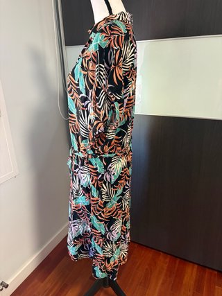 Vestido Camisero Estampado Encuentro Talla 48