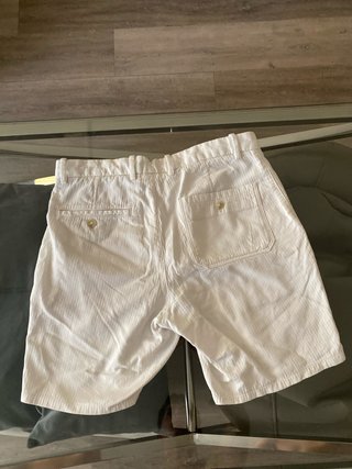 Pantalones Cortos Lino Hombre Blancos