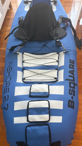Kayak Hinchable Azul y Blanco