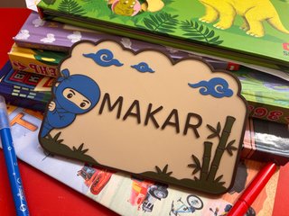Placa personalizada para puerta infantil