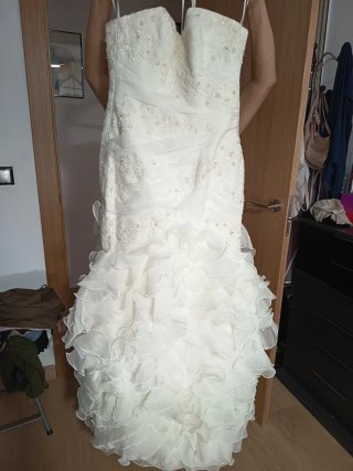 Vestido de Novia Sirena con Volantes