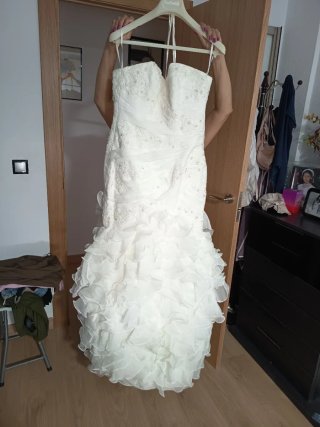 Vestido de Novia Sirena con Volantes