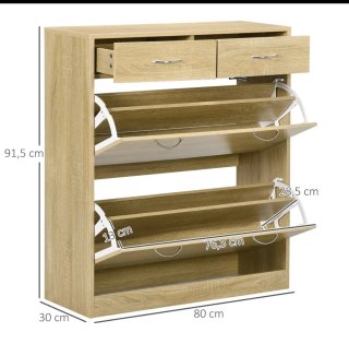 Mueble zapatero con cajones abatibles