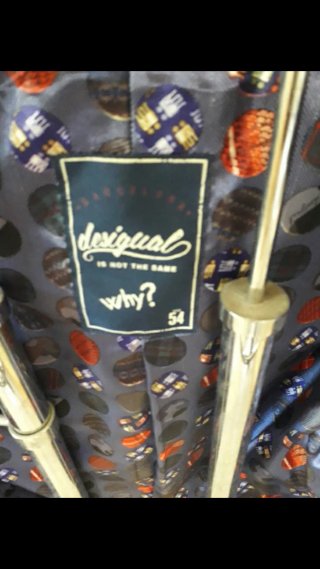 Americana Desigual Negra Multicolor