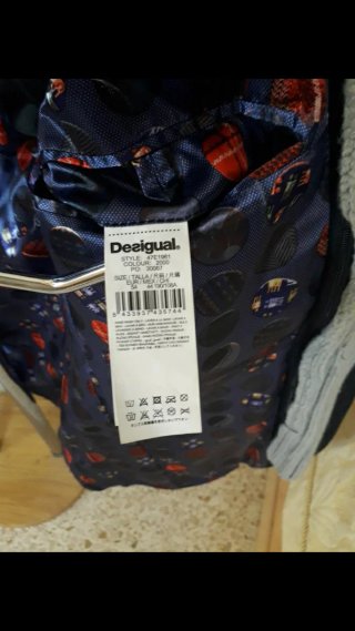 Americana Desigual Negra Multicolor