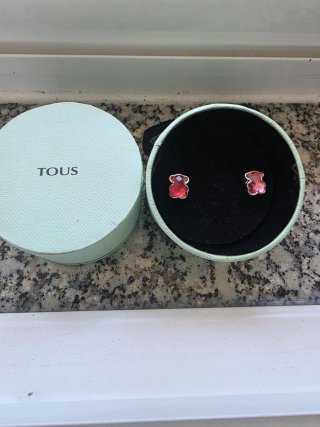 Pendientes Tous Oso Rosa