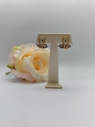 Pendientes de oro 18kt y brillantes