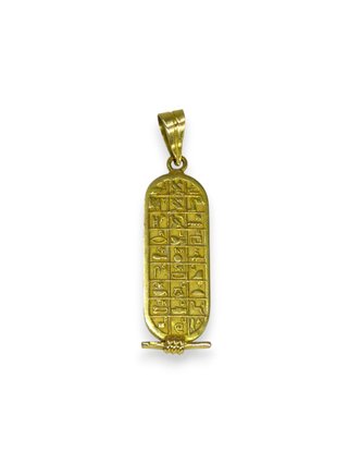 Colgante egipcio jeroglíficos oro 18k - ref.13617