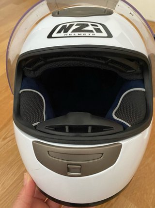 Casco Moto NZI Blanco Mujer