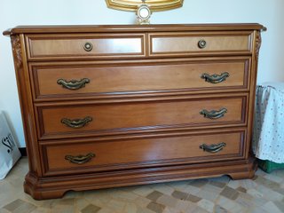 Cassettiera classica legno massello