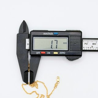 Cadena Barbada de oro de 18k, 3.8 g, 40 cm.
