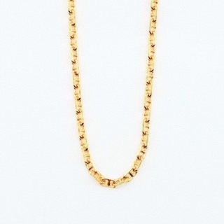 Cadena Barbada de oro de 18k, 3.8 g, 40 cm.