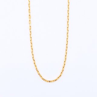 Cadena Barbada de oro de 18k, 3.8 g, 40 cm.