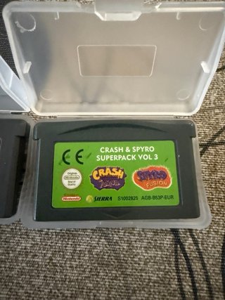 Pack Crash & Spyro Vol 1, 2, 3 GBA NINTENDO