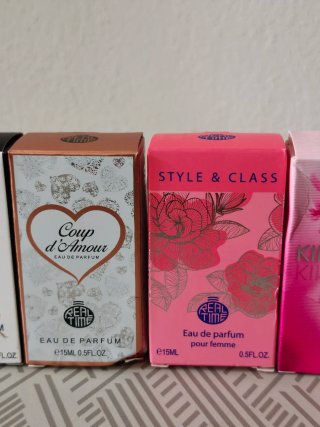 Lote 5 Perfumes Miniatura Real Time 15ml