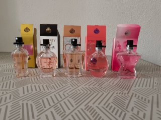 Lote 5 Perfumes Miniatura Real Time 15ml