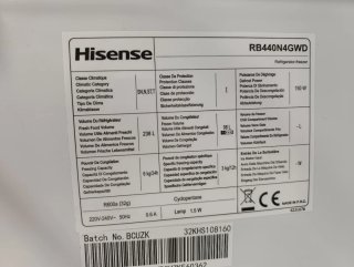 Nevera Combi Puerta de cristal,Hisense 2.00x60cm