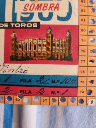 Toros plaza monumental de Barcelona abono 1965