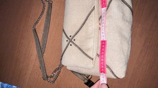 Borsa Borbonese Juta e Pelle Tracolla Beige/Marron