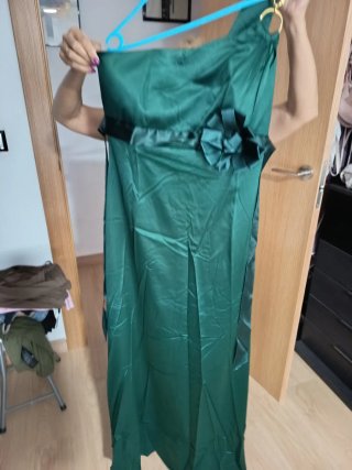 Vestido de fiesta verde
