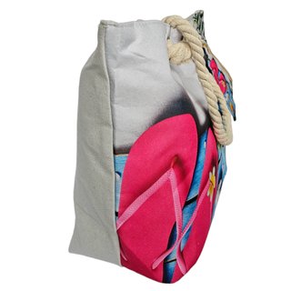 Bolso Playa Grande Multicolor + Monedero