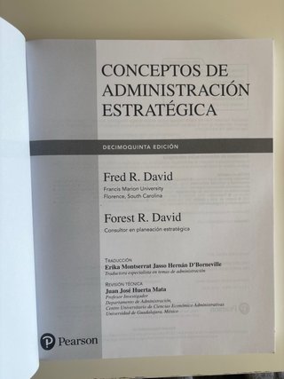 Conceptos de administración estratégica