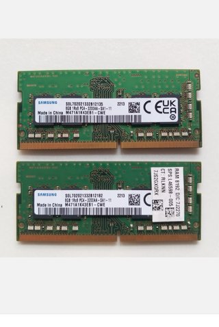 Kit 16GB RAM Samsung DDR4 3200MHz (2x8GB)