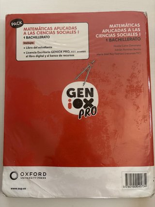 Matemáticas aplicadas a las Ciencias Sociales I...