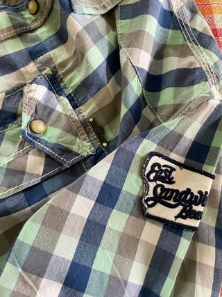Camicia ragazzo scozzese