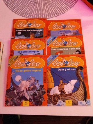 Lote 6 libros Leo Leo SM