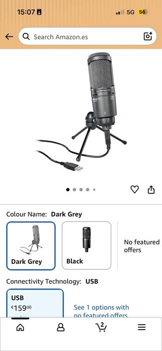 Audio-Technica AT2020USB+ Micrófono USB