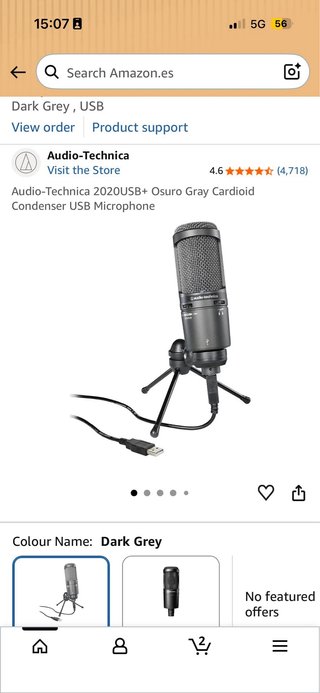 Audio-Technica AT2020USB+ Micrófono USB