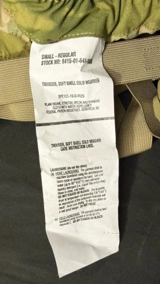 Pantalones Softshell US Army ECWCS Level 5 OCP
