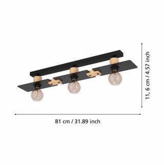 Lámpara de techo EGLO Bramerton 3x40W