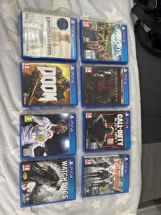 Lote 8 Juegos PS4: se venden tambien pro separado
