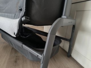 Cuna colecho gris y madera
