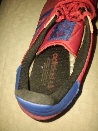 Zapatillas Adidas rojas y azules