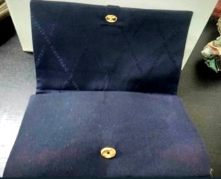 Pochette Albertario Milano Anni 70 blu