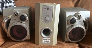 Equipo de Sonido Firstline Beige y Gris