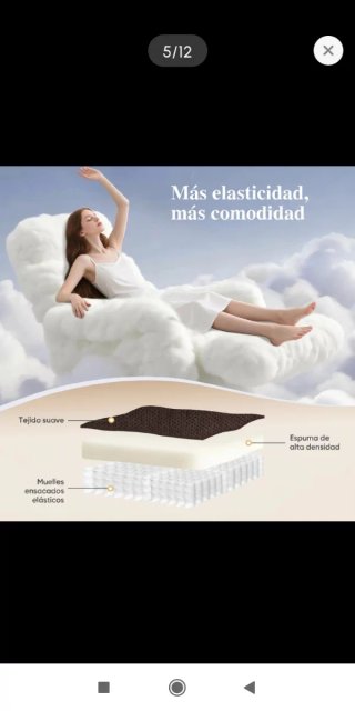 Sillón levanta personas tela marrón