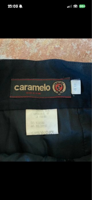 Falda elegante Caramelo negra