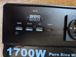 Inversor 1700W Pure Sine Wave 12V